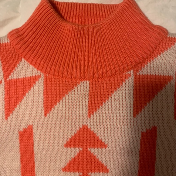 Vintage Nils Ski Sweater Pink Nit Retro Geometric 80s Wool Blend  Women’s Medium - Picture 3 of 7